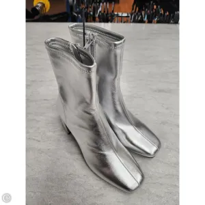 Boots Ankle Heels By A New Day In Silver, Size: 6.5