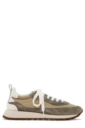 Brunello Cucinelli Panelled Lace-Up Sneakers