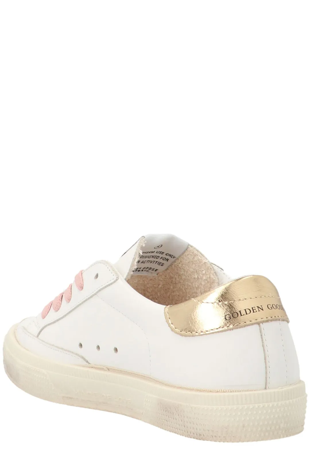 Golden Goose Kids Round Toe Lace-Up Sneakers