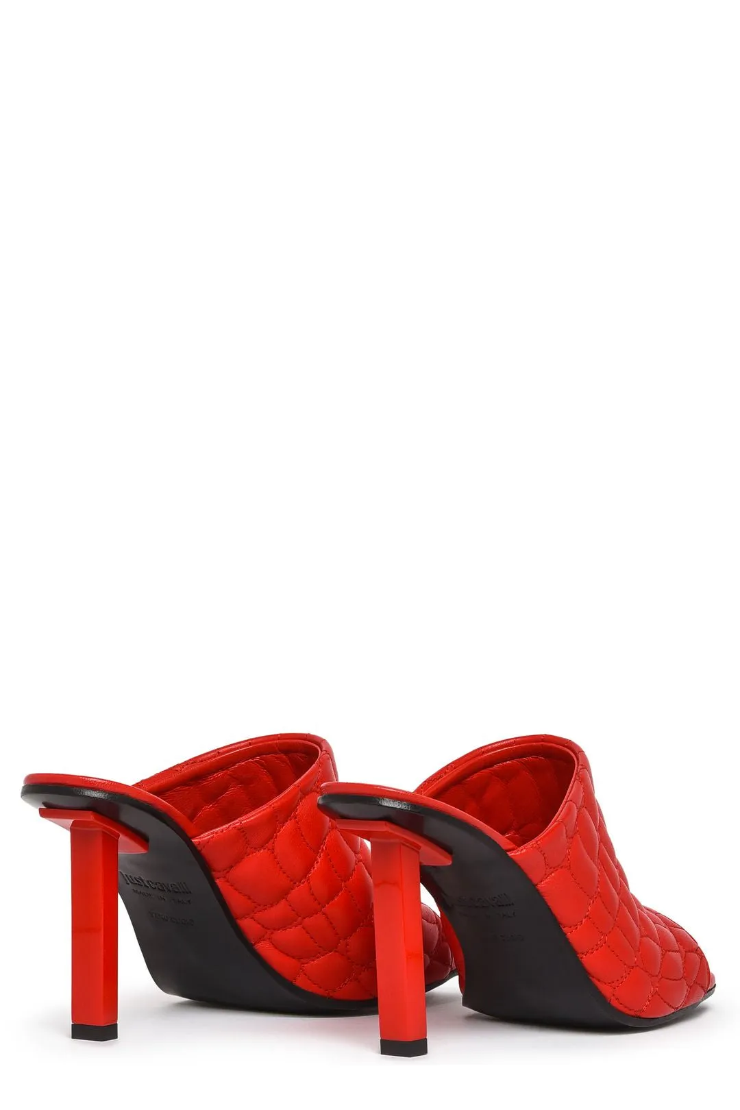 Just Cavalli Quilted High Heel Mules