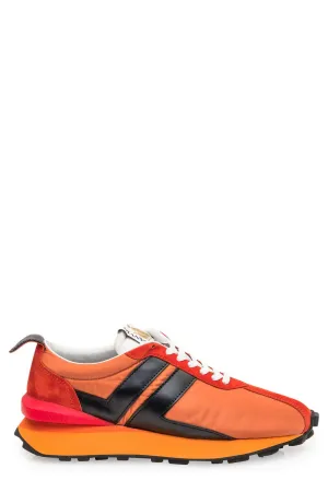 Lanvin Logo Patch Lace-Up Sneakers