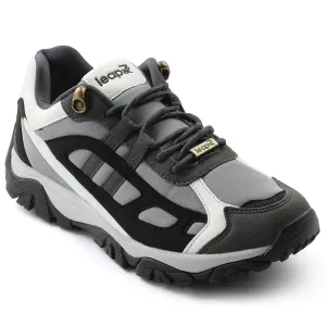Leap7x Light Grey Sports Lacing Running Shoes For Men EAST-1 By Liberty