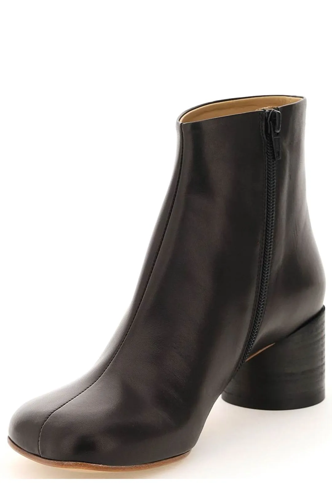 MM6 Maison Margiela Square Toe Ankle Heel Boots