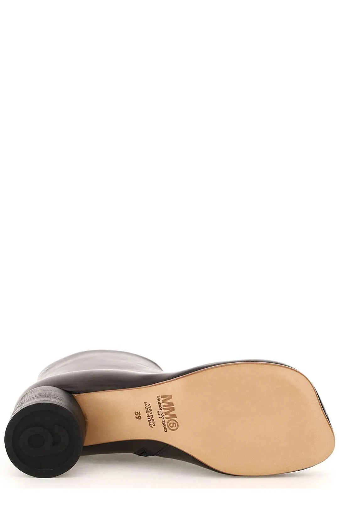 MM6 Maison Margiela Square Toe Ankle Heel Boots