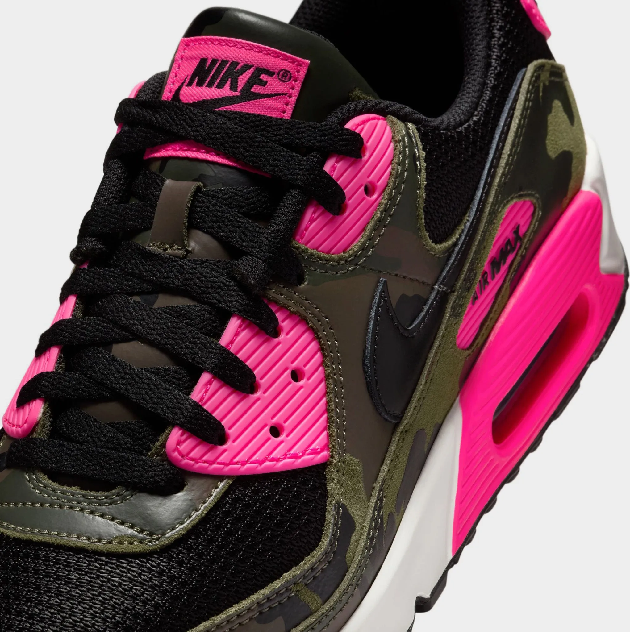 Nike Air Max 90 Premium Sequoia / Black - Hyper Pink