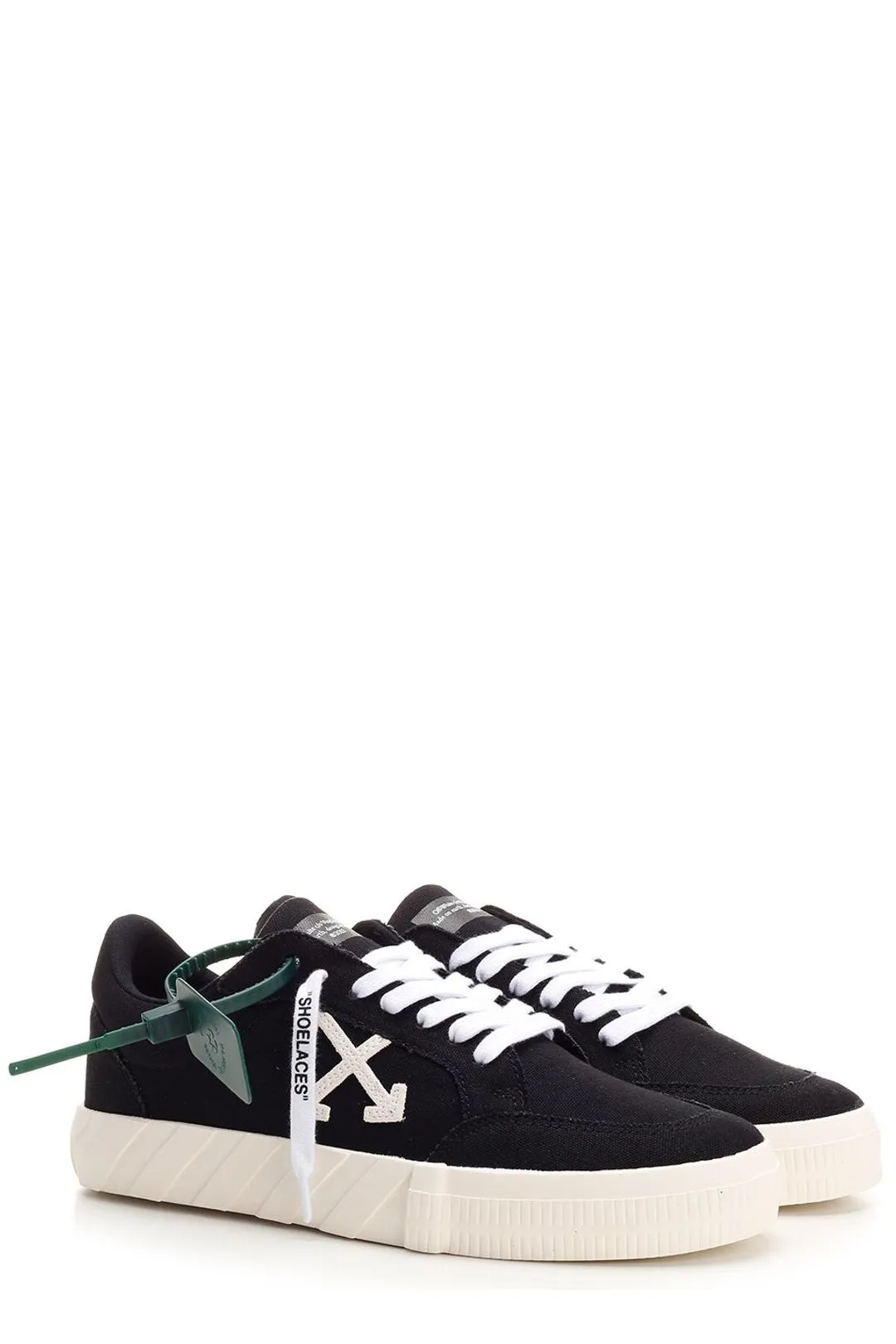Off-White Vulcanized Lace-Up Sneakers