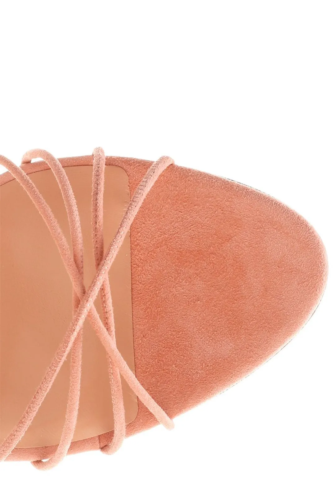 Paris Texas Logo Detailed Lace-Up Sandals