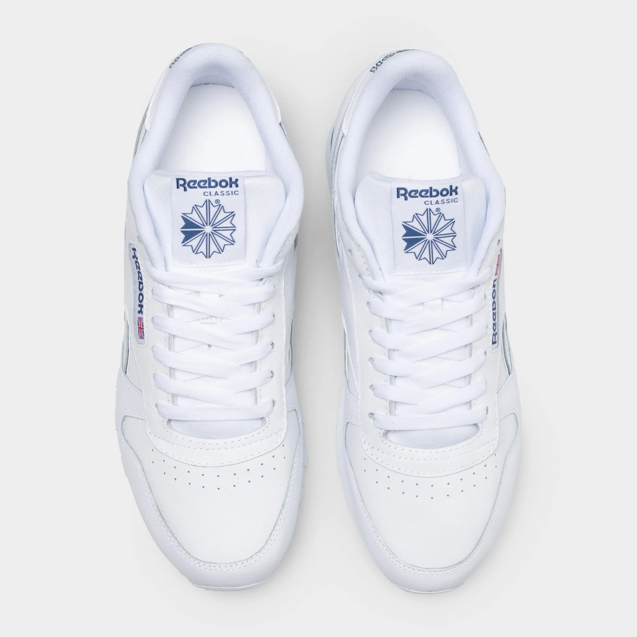 Reebok Classic Leather White / White - Twilight Blue