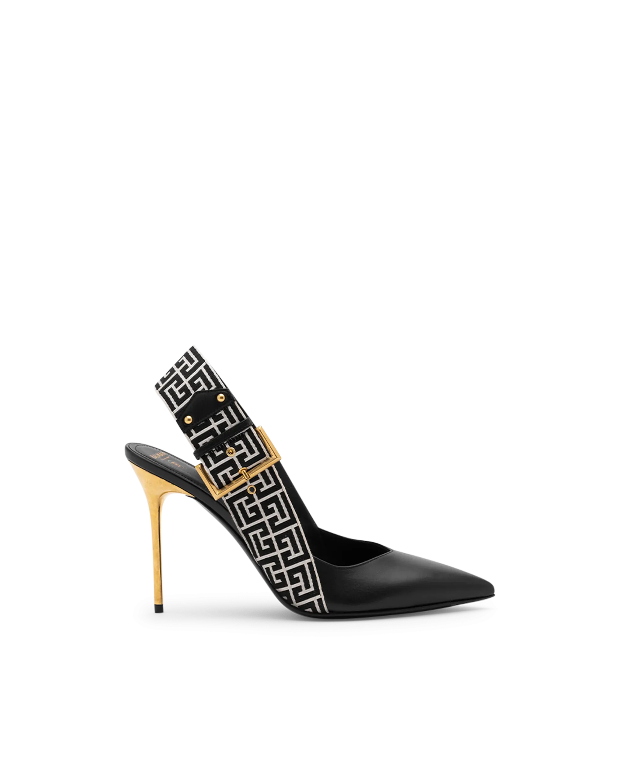 Ruby Slingback Monogram Pumps