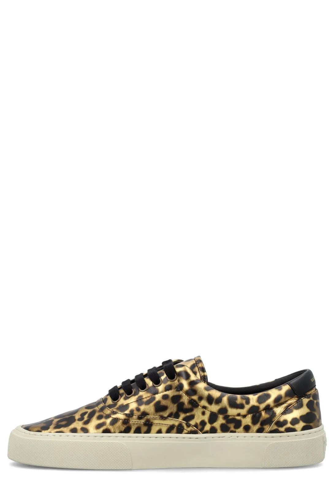 Saint Laurent Leopard Printed Lace-Up Sneakers