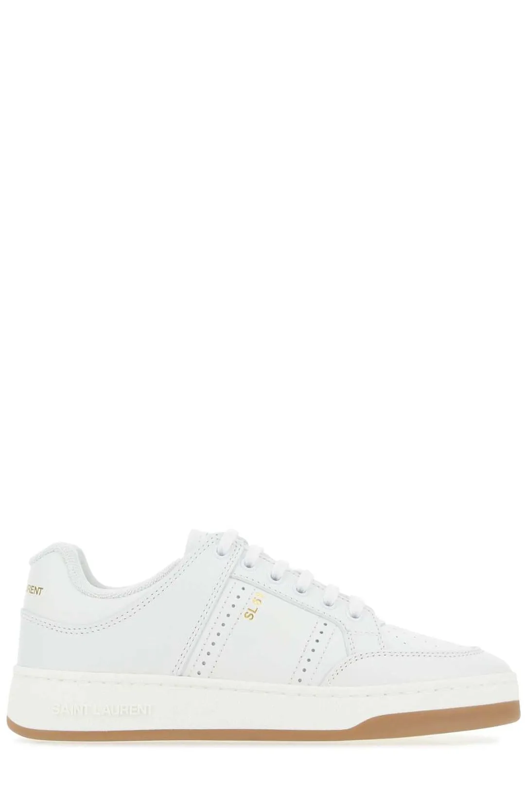 Saint Laurent Logo Printed Lace-Up Sneakers