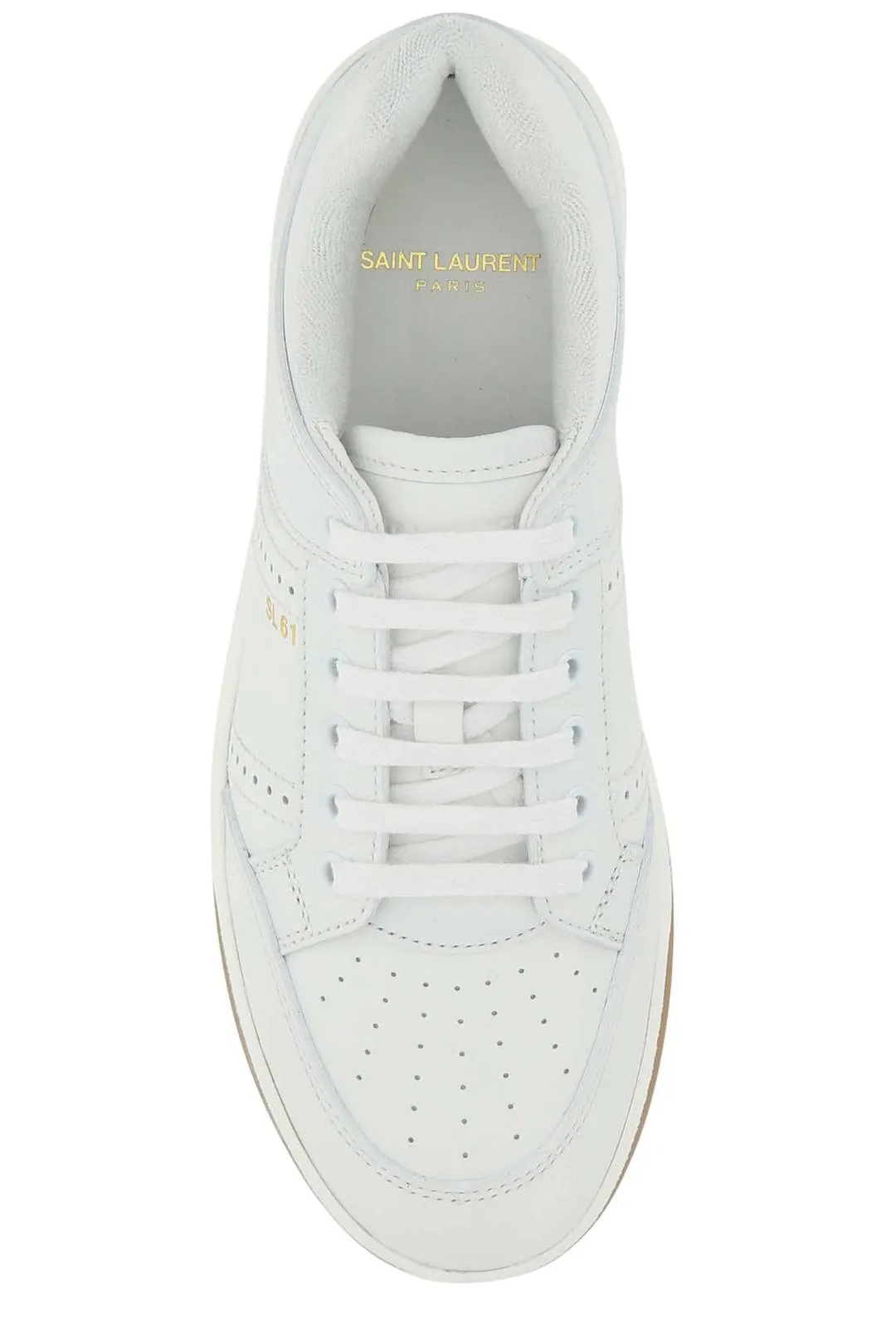 Saint Laurent Logo Printed Lace-Up Sneakers