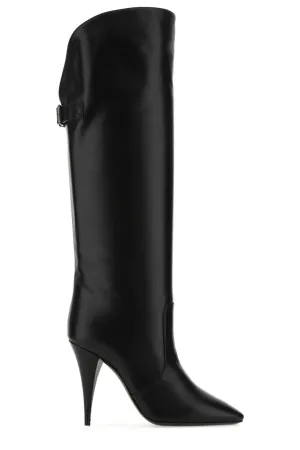 Saint Laurent Pointed Toe High Heel Boots