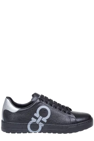 Salvatore Ferragamo Gancini-Logo Printed Lace-Up Sneakers