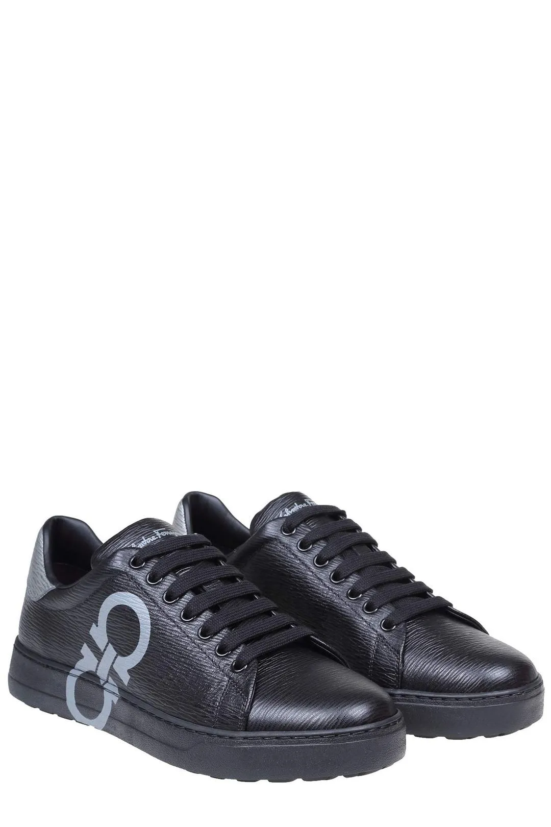 Salvatore Ferragamo Gancini-Logo Printed Lace-Up Sneakers