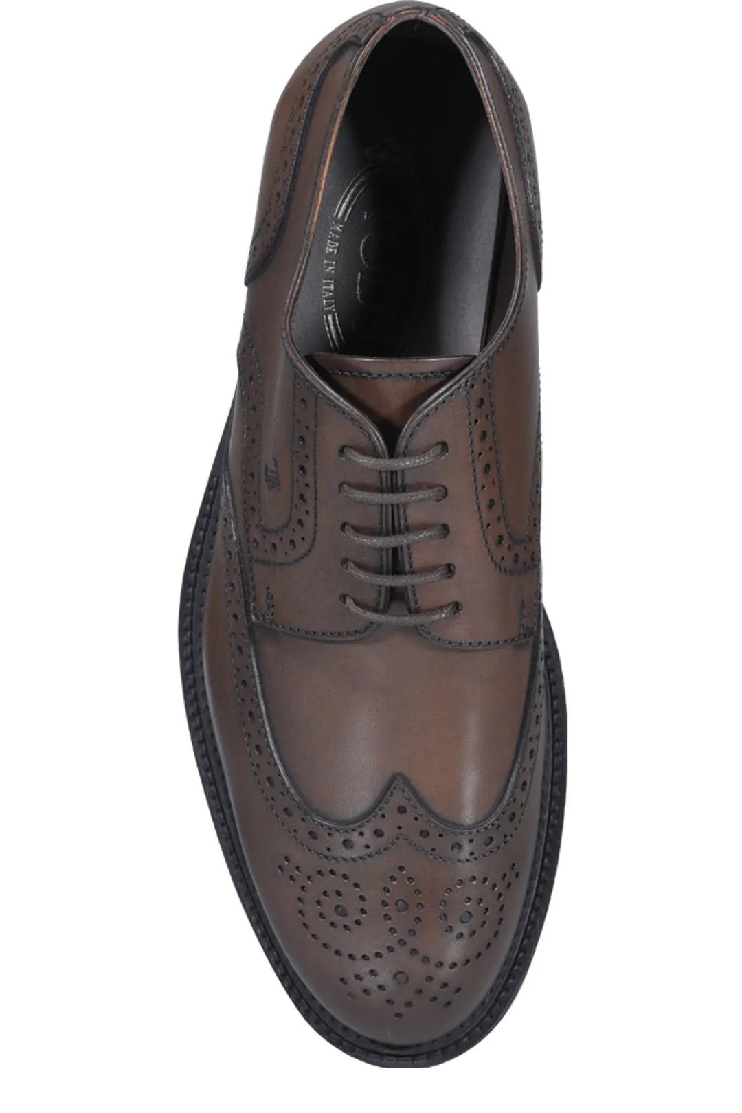Tod's Logo Embossed Lace-Up Shoes