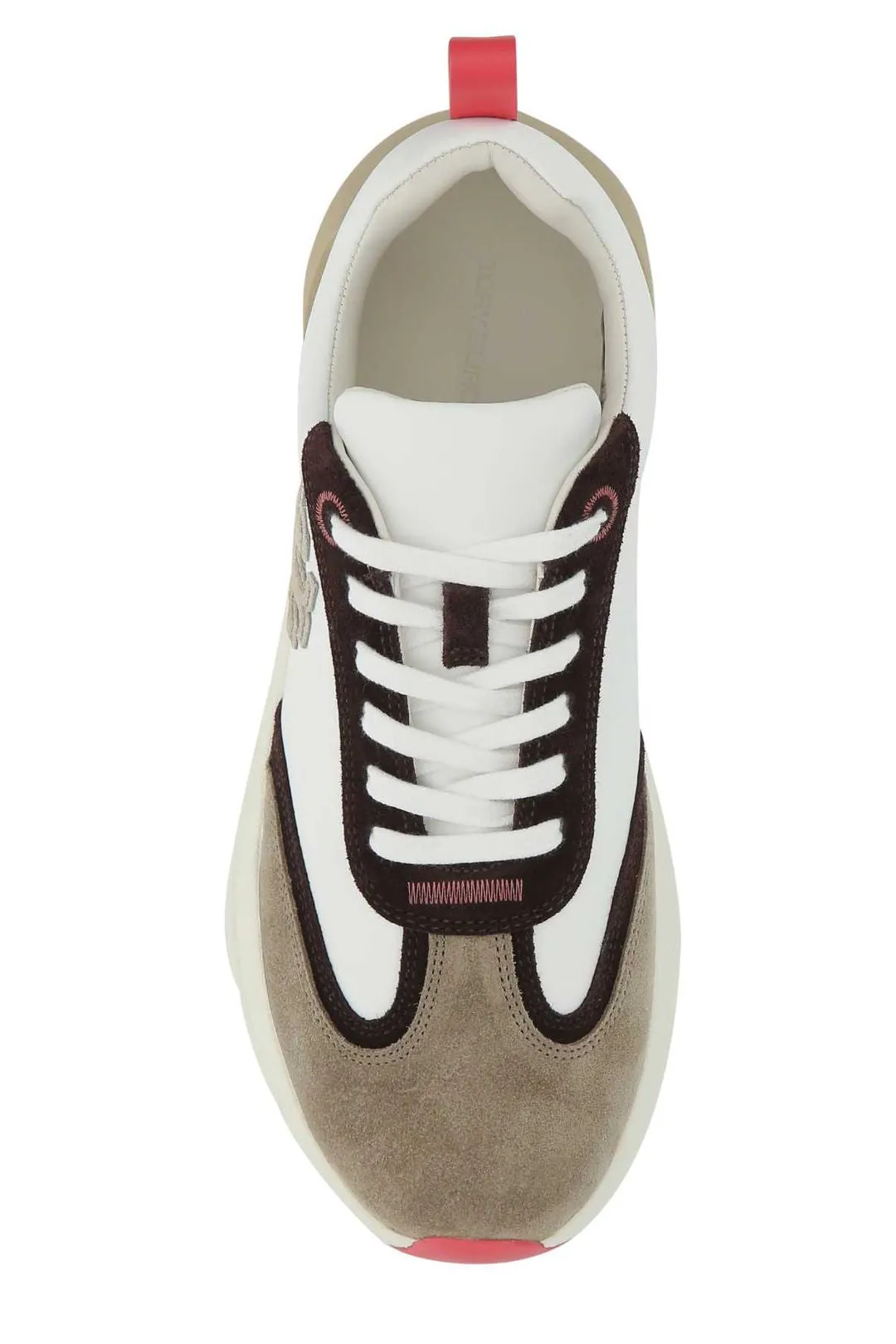 Tory Burch Logo Patch Lace-Up Sneakers