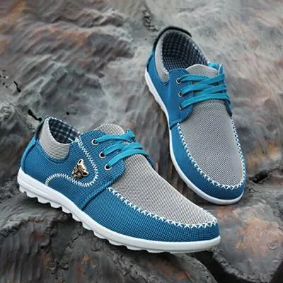 West Louis™ Comfortatble Canvas Men Driving Shoes