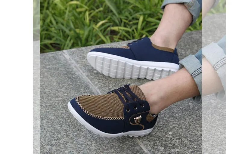 West Louis™ Comfortatble Canvas Men Driving Shoes