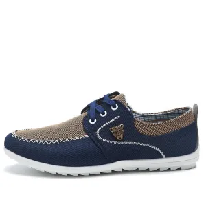 West Louis™ Comfortatble Canvas Men Driving Shoes