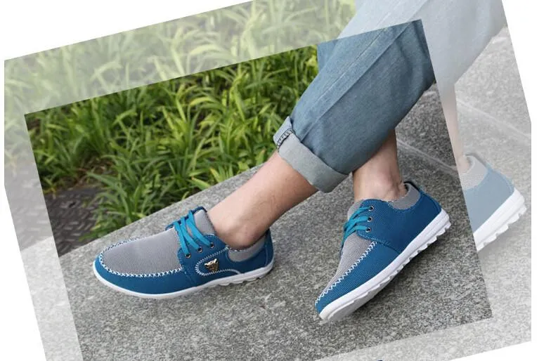 West Louis™ Comfortatble Canvas Men Driving Shoes