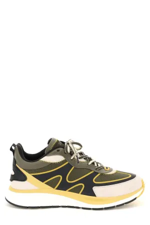 Z Zegna Panelled Lace-Up Sneakers